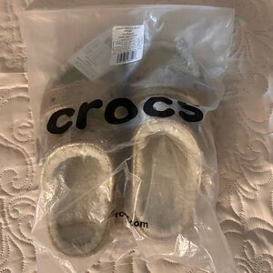 CROCS Cozzzy lined pink glitter sandals